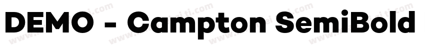 DEMO - Campton SemiBold Regular字体转换